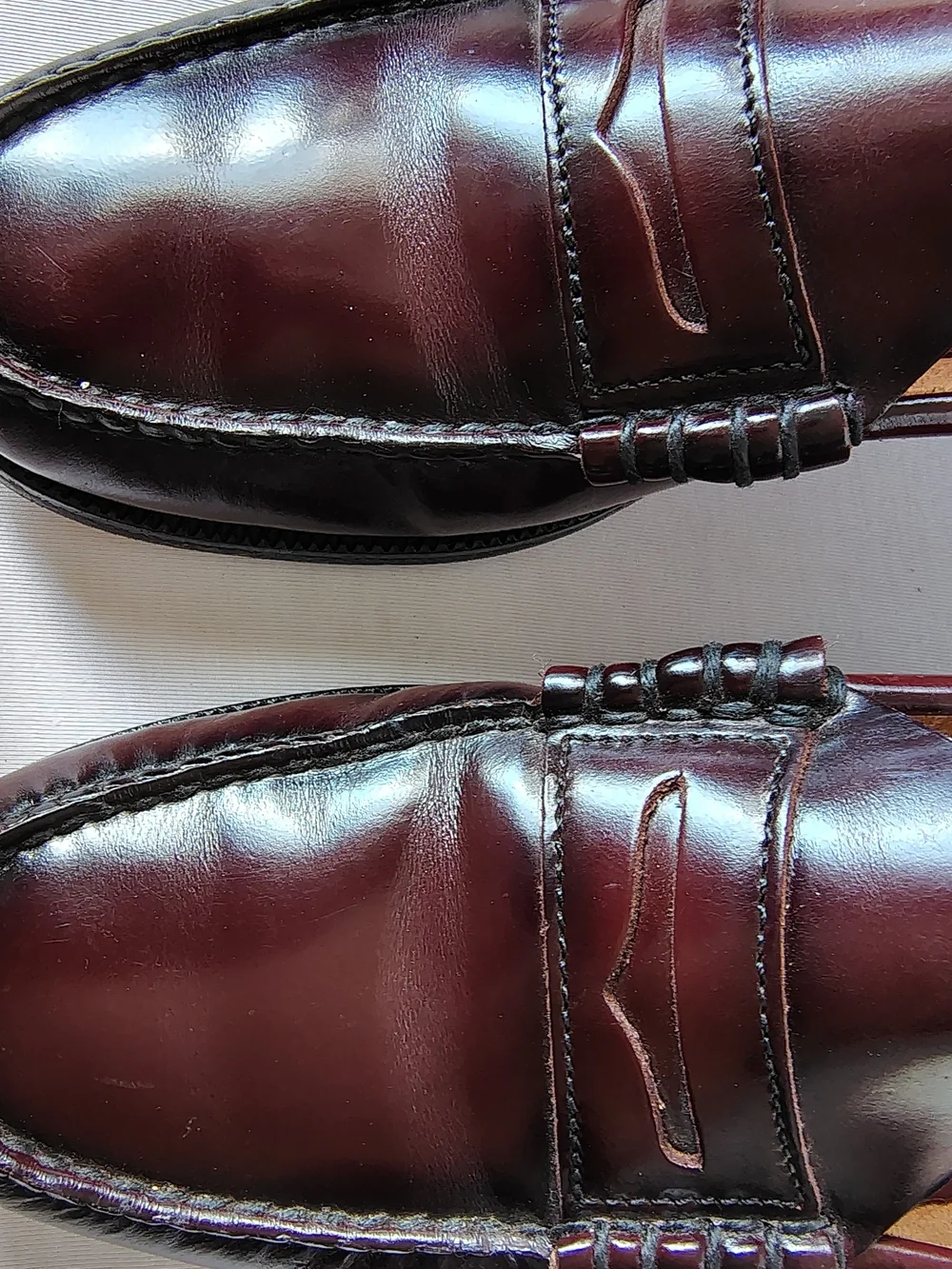 Florsheim FLS Men's Leather Penny Loafers Burgundy Oxblood Slip On Size 11 D